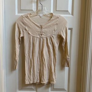 Beige 3/4 Sleeve Top
